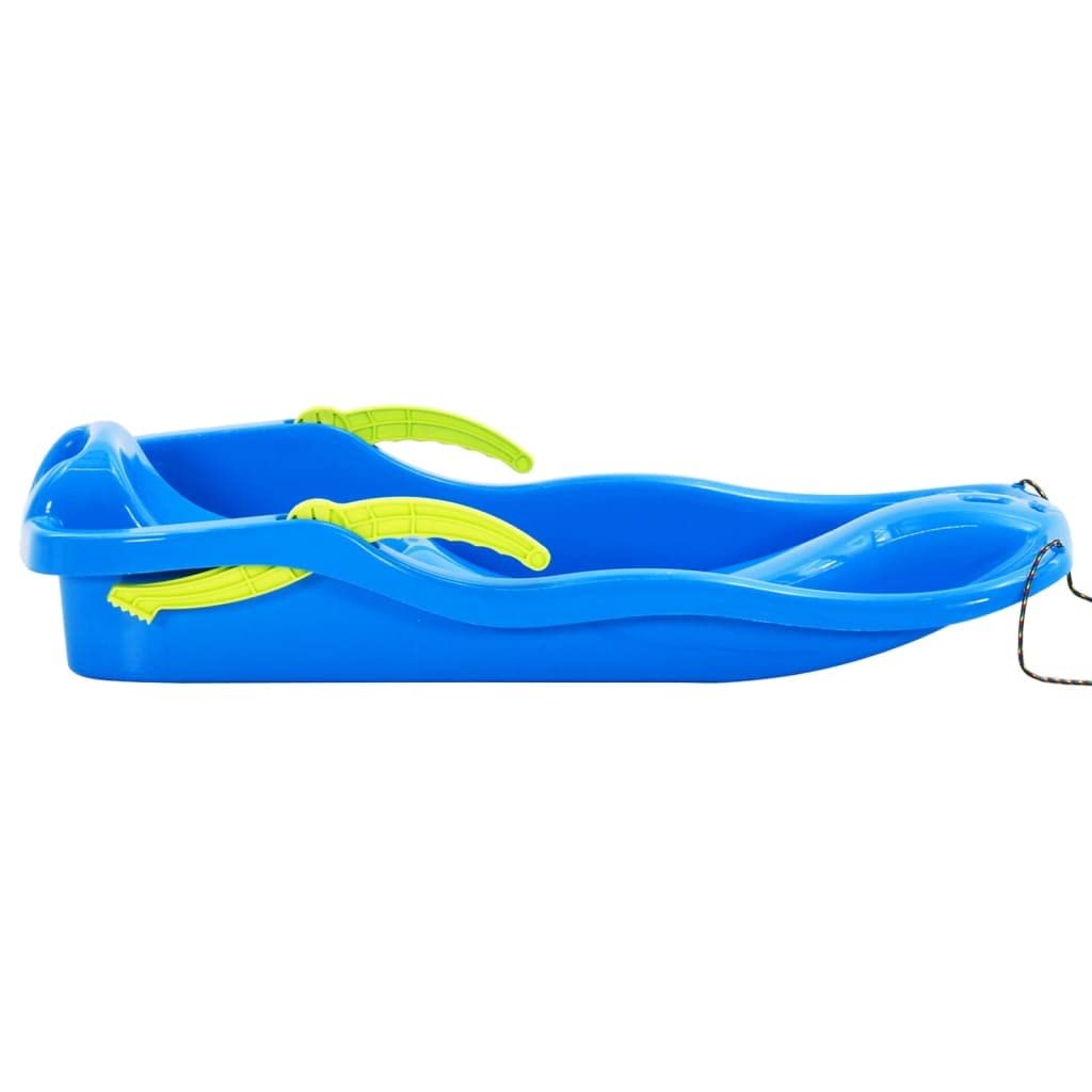 Generico Slittino con Freni Blu 87x40x18 cm in Polipropilene,Articoli Sportivi,Ricreazione all'aperto,Sport e attività Invernali,Slitte-93713