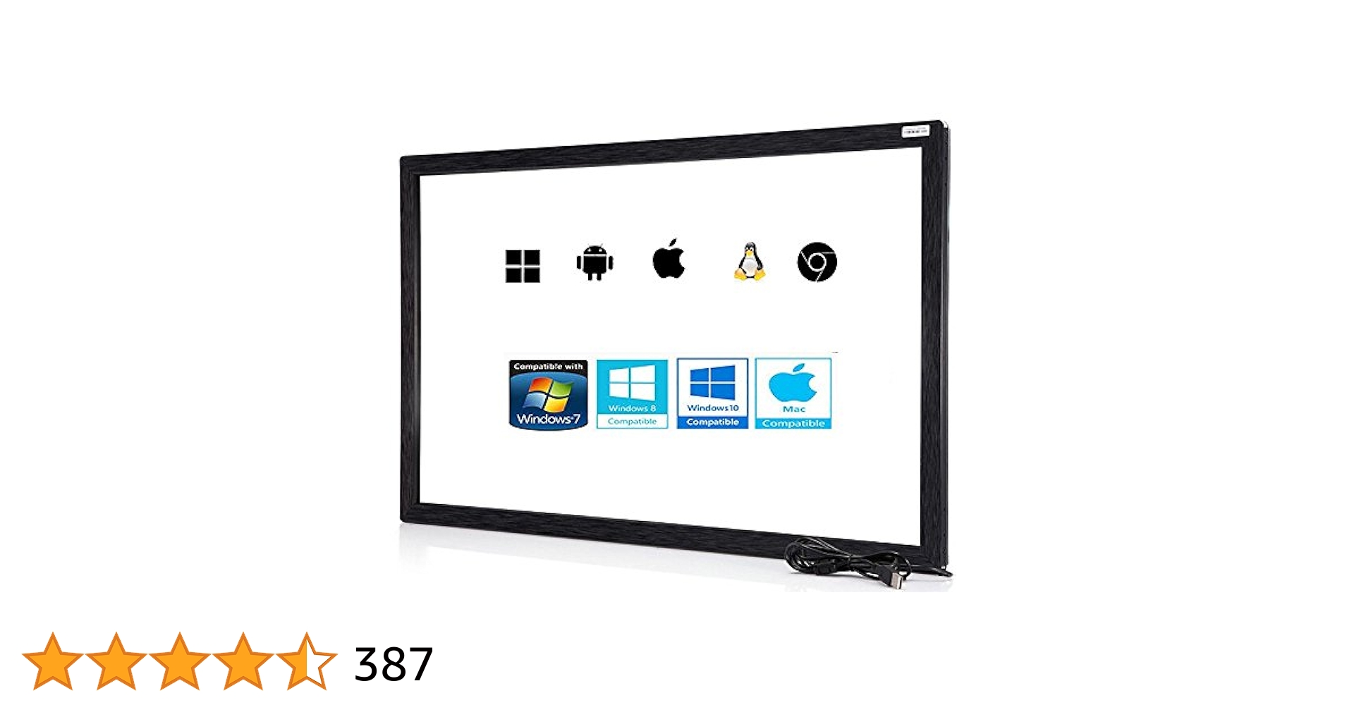 タッチパネル式タッチカウンター2 ホワイト EIZO FDF2382WT-ALGY 23型タッチパネルモニター(セレーングレイ