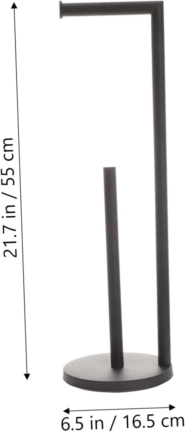 ARTIBETTER Modern Vertical Paper Roll Holder Covered Storage Rack Toilet Paper Holder Stand for Bathroom