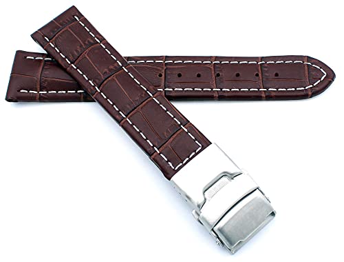 Bracelet montre Alligator Sulla cuir véritable pour sublimer vos costumes