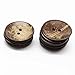 YaHoGa 10 pcs Natural Coconut Shell Buttons 2 Inch 50MM Large Coconut Buttons for Sewing DIY Crafts (50mm)