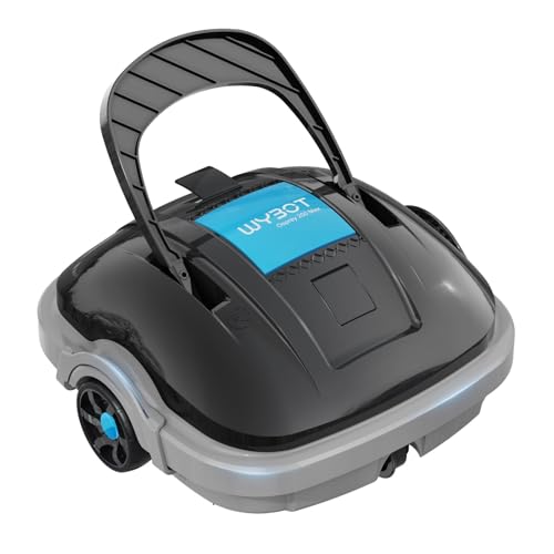 WYBOT Robot Piscina Fuori Terra per Piscina da 80m², Robottino Pulitore con Doppia Motricità e Parcheggio Autonomo | Robot Piscina Pulitore Senza Fili con Batteria Autonomia 100 Min Grigio scuro