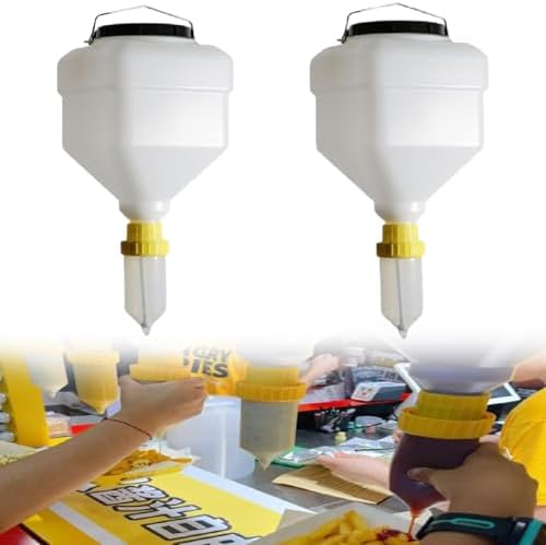 5.5L Kitchen Squeeze Bottle Set, Clear Hanging Sauce Dispenser, Reusable Condiment Containers for Ketchup, Hot Sauce & More - 8 Pack, Perfect for Home & Catering