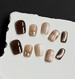 LemiVibe·「ミルコー」ネイルチップ ショート 短め 100%ハンドメイド 貼るだけネイル つけづめ つけ爪 人気 可愛い 韓国 ジェルネイル ネイルシール セルフネイル ネイルステッカー おうちネイル ネイルデザイン セルフネイル ネイルアート