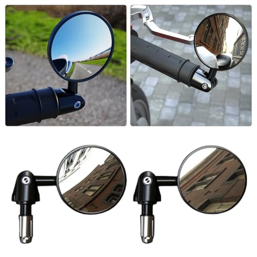 Rétroviseur de guidon de moto modifié pliable et orientable