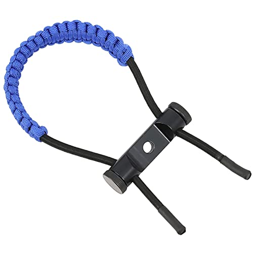 Archery Bow Wrist Sling, 550 Paracord Strap For Compound Bow & Recurve (Blue) #TOP12