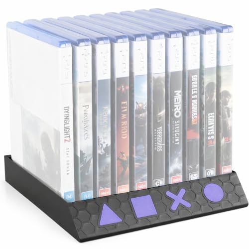 Organizer per videogiochi facile da montare: si puo posizionare con viti incluse sia a parete che su una superficie piana