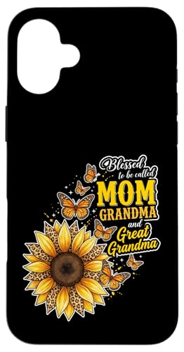 Blessed To Be Called Mom And Grandma �Ђ܂�� �q���E �}�} �X�}�z�P�[�X iPhone 16 Plus �p