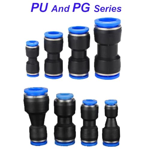 Conexión recta neumática de plástico PU resistente para mangueras PG 6-4mm 4