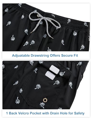 Image of BOJIN Mens Swim Trunks 9 inch Quick Dry Stretch Swim Shorts Mesh Lining Bathing Suits Swimwear Beach Shorts with Pockets