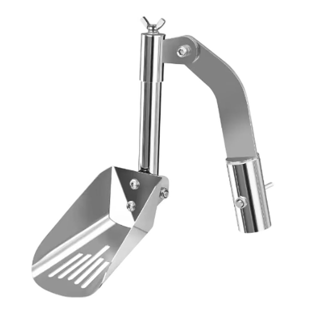 Nondk Aluminum Alloy Cleaner Gutter Cleaning Spoon Leaf Scoop Portable Tool For Roof Gutters Gutter Shovel Leaves Dirt Removal