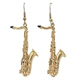 Harmony Jewelry, TENOR SAX EARRINGS, GOLD