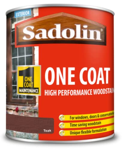 Sadolin One Coat High Performance Woodstain Teak 0.75 L