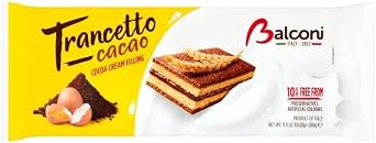 3 x Balconi Trancetto Cacao Cocoa Cream Filling 10 x 28g 280g Delicious Tasty And Twisty Treat Gift Hamper For Birthday,Christmas Sold By Kidzbuzz