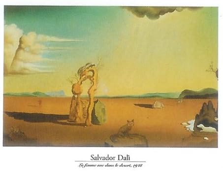 La Femme nue Dans le Desierto, 1948 Póster de Salvador Dalí, 60 cm x 80