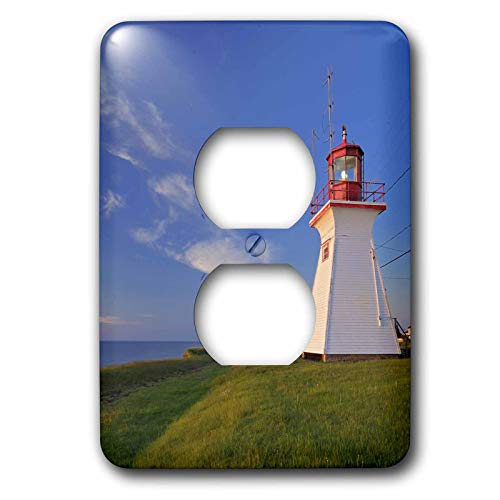 Placa de interruptor con faro de Richibucto para salones de estilo marinero 2
