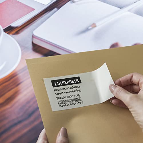 Dk2205 Sailner Compatible Label Replacement For Brother Dk-2205 (2.4" X 100 Ft.) Continuous Paper Tape, Use With Brother Ql Label Printers - 8 Rolls + 8 Frames 2-3/7" X 100' Dk-2205 #TOP2