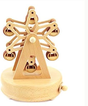 クリエイティブオルゴールスター観覧車木製時計じかけオルゴール誕生日ブティックギフトモデル装飾品