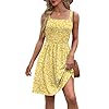 WIHOLL Summer Dresses for Women Vestidos De Verano para Mujer 2025 Spring Break Essentials S Yellow Floral