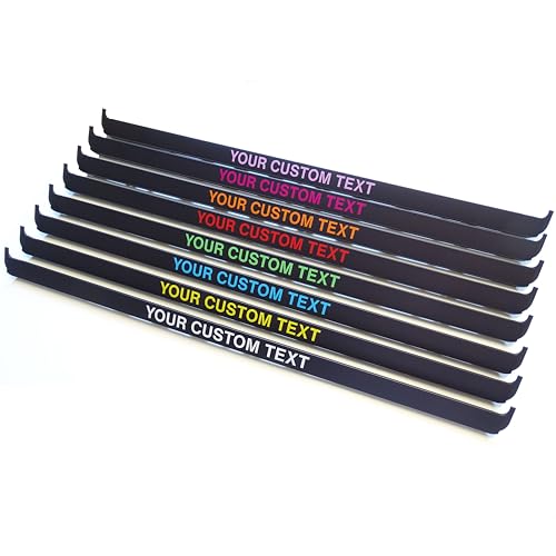 Customisable Number Plate Holders - Set of 2 | Add Custom Text - Change Colour & Font | Premium Registration Plate Frames For Cars, Vans, Trailers | Standard Size - Image 2