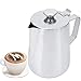 Cruche à mousse de lait 1000 ml avec couvercle, cruche à vapeur express Tasse à mesurer en mousse de lait 1000 ml, accessoires de cafetière pour Latte Art