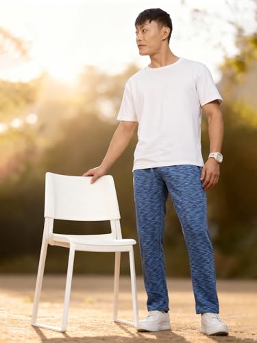 Image of fanideaz Mens Cotton Track Pants for Men Summer Night Lower Gym Trousers Travel Wear Full Length Bottoms Casual Sportswear Relaxed Fit Comfortwear Loungewear Pants
