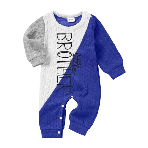 Image of TITKKOP Newborn Baby Boy Romper Long Sleeve Outfits Jumpsuit Clothes Bodysuit One-Piece Romper
