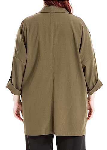 Max Studio Women's Plus Size Twill Long Jacket3