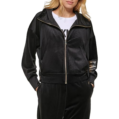 Sweatshirt à Capuche Femme DKNY Coupe Ajustée Contre le Froid Urbain