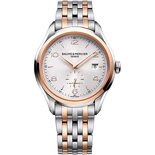 Baume & Mercier Men's 41mm Steel Bracelet & Case Automatic Silver-Tone Dial Analog Watch 10140