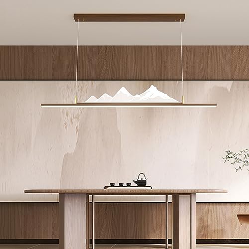 Suspension LED linéaire dimmable pour îlot de cuisine moderne