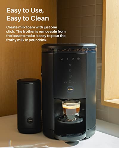 Spinn Coffee & Espresso Machine With Milk Frother, Smart Wifi Automatic Coffee, Cold Brew Machine, Automatic Coffee Foam Maker For Latte, Single Serve & Zero-Waste, Black #TOP6