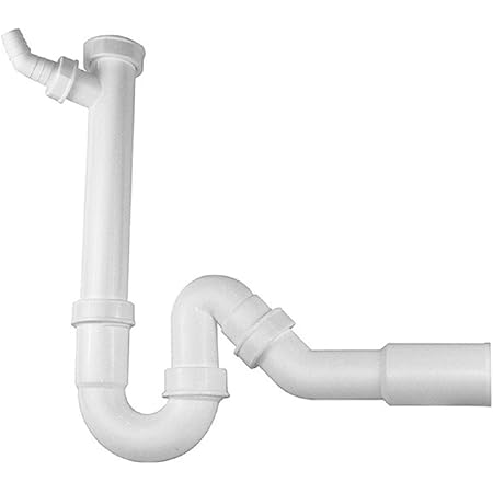 Blanco Siphon, Geruchsverschluss für die Küchenspüle, passend für alle BLANCO Spülen, mit Anschluss für Spülmaschine oder Waschmaschine
