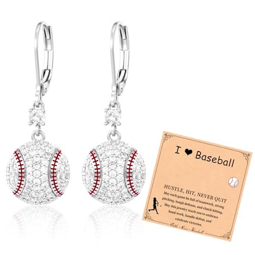 Baseball Drop Dangle Sport Earrings for Women Hypoallergenic Sports Earrings Jewelry Gifts for Women
