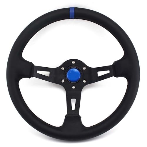 Volant voiture de course bleu pour sensations sur circuit