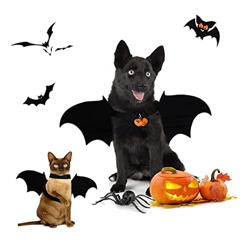 Disfraz de Murciélago para Perros y Gatos Halloween S miniatura 3