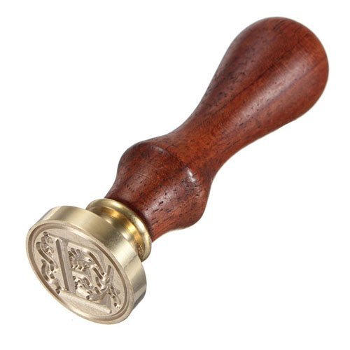 Classic 26 Letter A-Z Alphabet Initial Assorted Color Sealing Seal Wax Stamp (E)