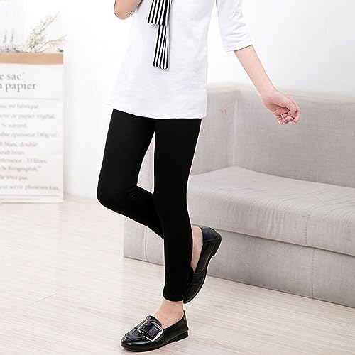 Little Girls Black Leggings Basic Toddler Girl Pants Soft Comfortable Baby Girls Leggings Pack of 52