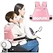 auvstar Cintura di Sicurezza per Moto per Bambini,Regolabile Confortevole Cintura di Protezione per Bambini,con Strisce Riflettenti, Regali per Ragazzi e Ragazze di età Compresa tra 1 e 10 Anni (rosa)