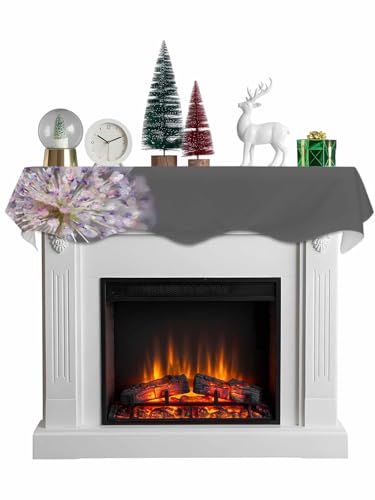 Christmas Mantel Scarf 70 x 17 Inch, Fantasy Dandelion Mantel Decorations for Fireplace Scarf Hoilday Decoration, Modern Magical Plants Flowers Spring Mantels Scarves Fireplace Cover Runner