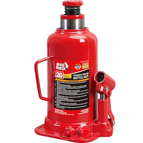 Big RED T92003B-3 Torin Hydraulic Welded Bottle Jack, 20 Ton...