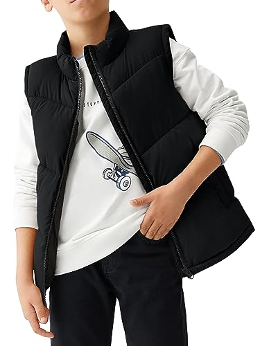 Image of Meikulo Boys Puffer Vest Zip Up Quilted Gilet Sleeveless Jackets