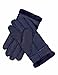 YISEVEN Women's Winter Sheepskin Shearling Leather Gloves Wool Lined Furry Cuffs Heated Sherpa Merino Thick Mittens Soft Warm Fur Lining for Cold Weather Driving Work Gifts, Navy Blue Large