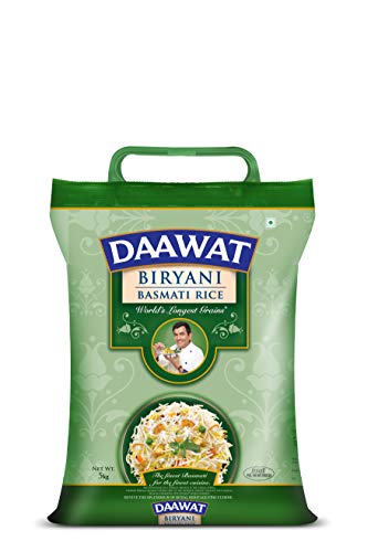 Daawat Biryani, World's Longest Grain, Aged Basmati Rice, 5 Kg