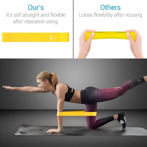 Resistance Bands for Working Out 6 Pack Resistance Bands for Arms,Elastic Pilates Flexbands for Physical Therapy Yoga, Stretch Exercice Loop Bands for Booty Legs - Image 4
