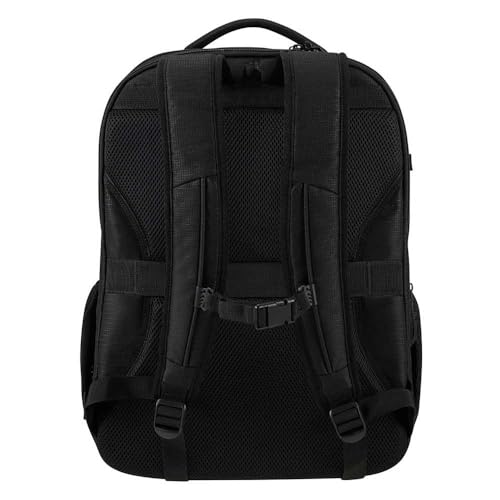 Samsonite Roader - Zaino espandibile per laptop da 17,3 pollici, 46 cm, 31,5/39,5 L, Nero (Deep Black) - Immagine 1