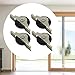 KiBcsLic 4x Window Pulley Door Rollers Kitchen Bathroom Slot Wheel Spare Parts Silent Nylon Rollers Iron Fittings Nylon Pulley, large black