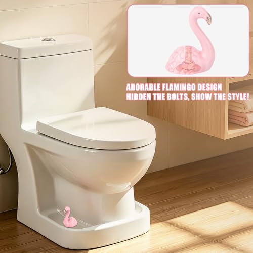 Cubiertas decorativas para pernos de inodoro PEUTIER ocultan tornillos feos 5