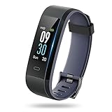 iClever スマートウォッチ IP68完全防水 スマートブレスレット 心拍計 歩数計 活動量計 消費カロリー 長座注意 睡眠検測 遠隔撮影 多機能スポーツウォッチ スマートブレスレット 電話通知 日本語アプリ iPhone/iOS/Android対応 日本語取扱説明書付き