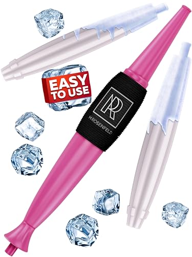 Premium Ice Pipe Hookah Hose - Pink Ice Hookah Set - 2 Reinforced Cooling Packs & Soft Grip - Hose Hookah Mouth Tips - Hooka Mouthpiece Accessory Set Cooling pad